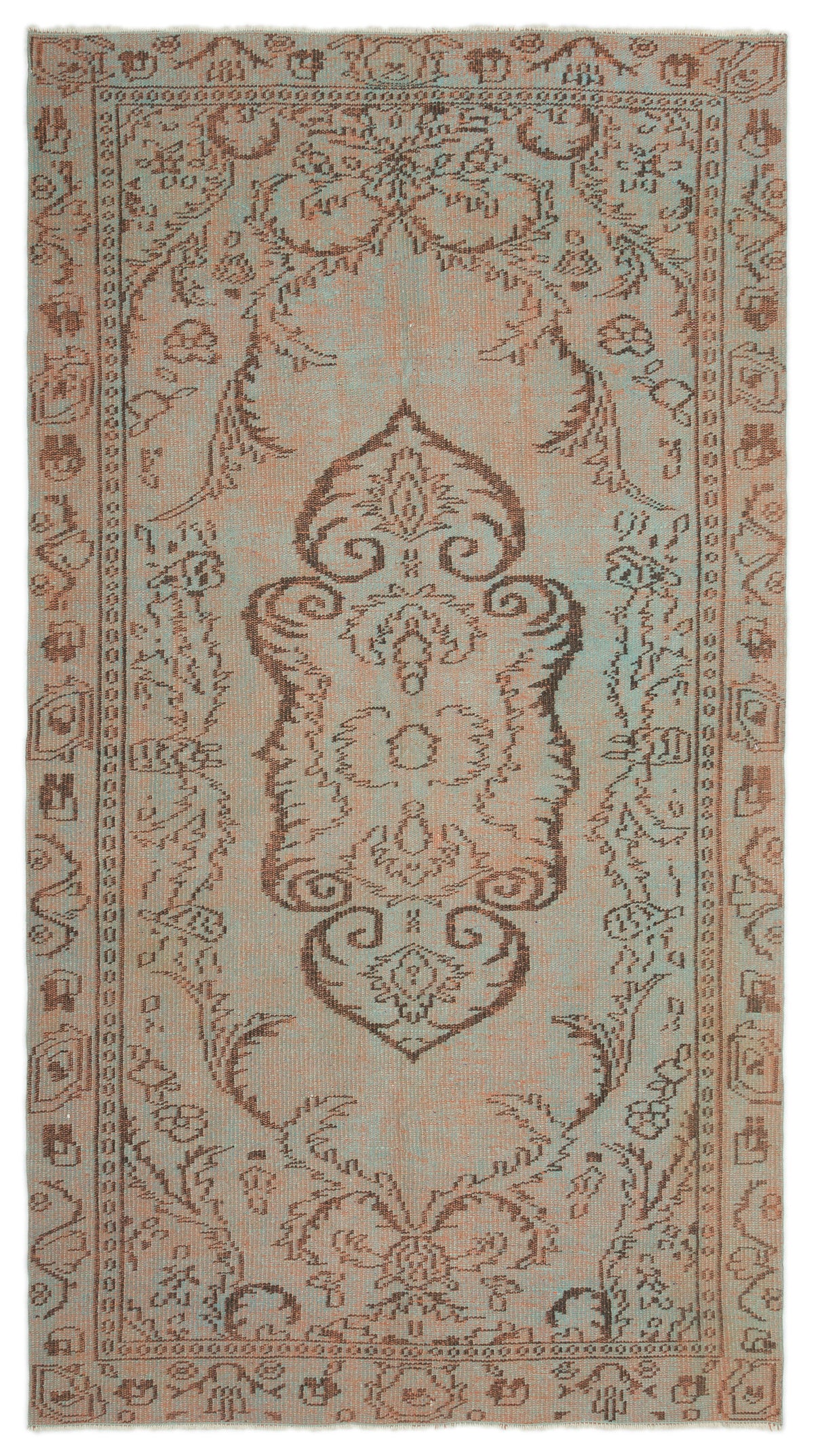 Naturel Over Dyed Vintage Rug 5&#39;2&#39;&#39; x 8&#39;11&#39;&#39; ft 157 x 271 cm