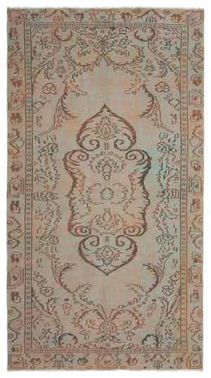 Naturel Over Dyed Vintage Rug 5'2'' x 8'11'' ft 157 x 271 cm