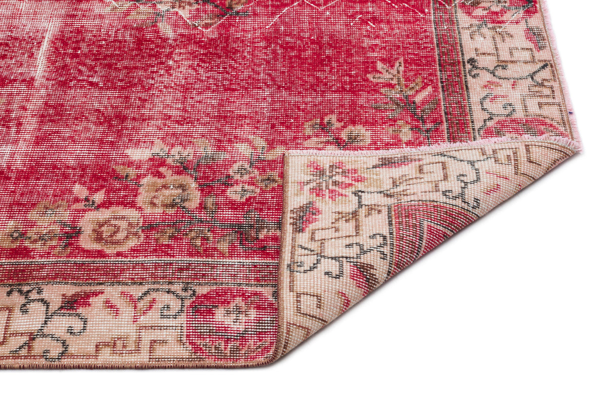 Naturel Over Dyed Vintage Rug 5&#39;5&#39;&#39; x 8&#39;9&#39;&#39; ft 165 x 266 cm