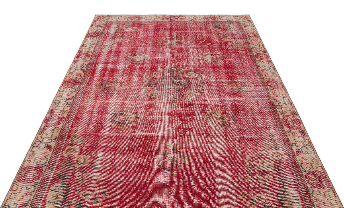 Naturel Over Dyed Vintage Rug 5&#39;5&#39;&#39; x 8&#39;9&#39;&#39; ft 165 x 266 cm