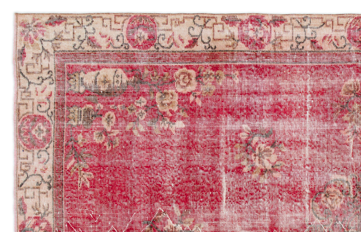 Naturel Over Dyed Vintage Rug 5&#39;5&#39;&#39; x 8&#39;9&#39;&#39; ft 165 x 266 cm