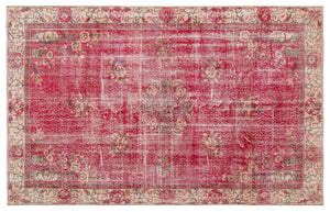 Naturel Over Dyed Vintage Rug 5'5'' x 8'9'' ft 165 x 266 cm