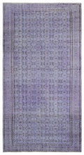 Purple Over Dyed Vintage Rug 5'8'' x 9'7'' ft 173 x 292 cm