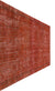 Orange Over Dyed Vintage Rug 6'1'' x 9'11'' ft 186 x 301 cm