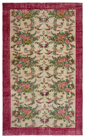 Retro Over Dyed Vintage Rug 6'0'' x 9'8'' ft 184 x 294 cm