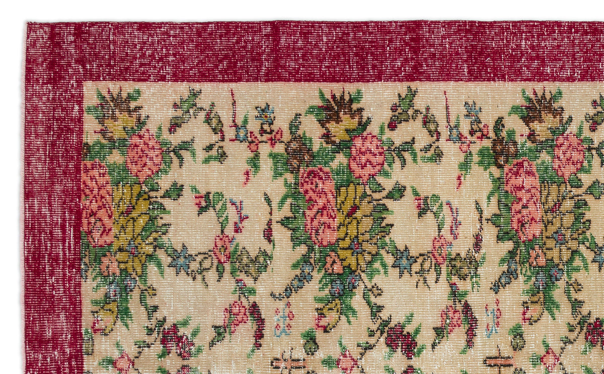 Retro Over Dyed Vintage Rug 6&#39;0&#39;&#39; x 9&#39;8&#39;&#39; ft 184 x 294 cm