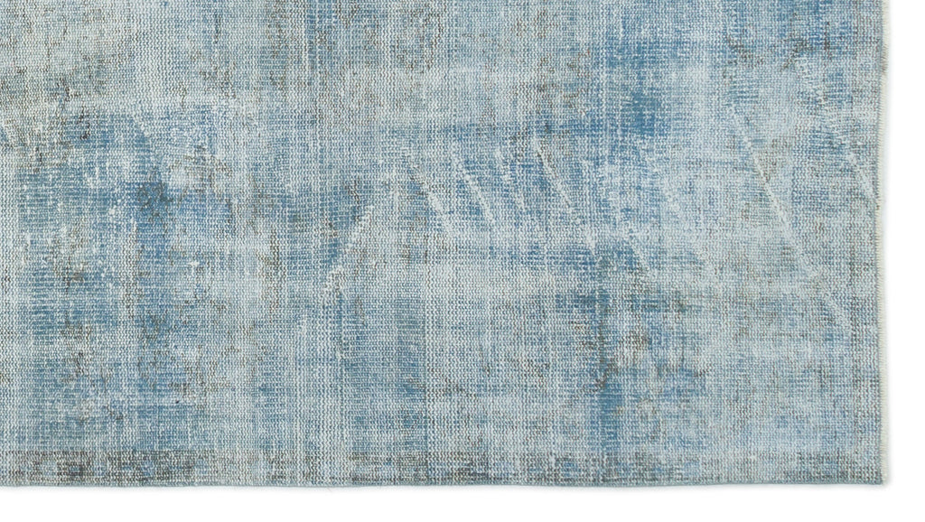 Blue Over Dyed Vintage Rug 4'6'' x 8'0'' ft 138 x 245 cm