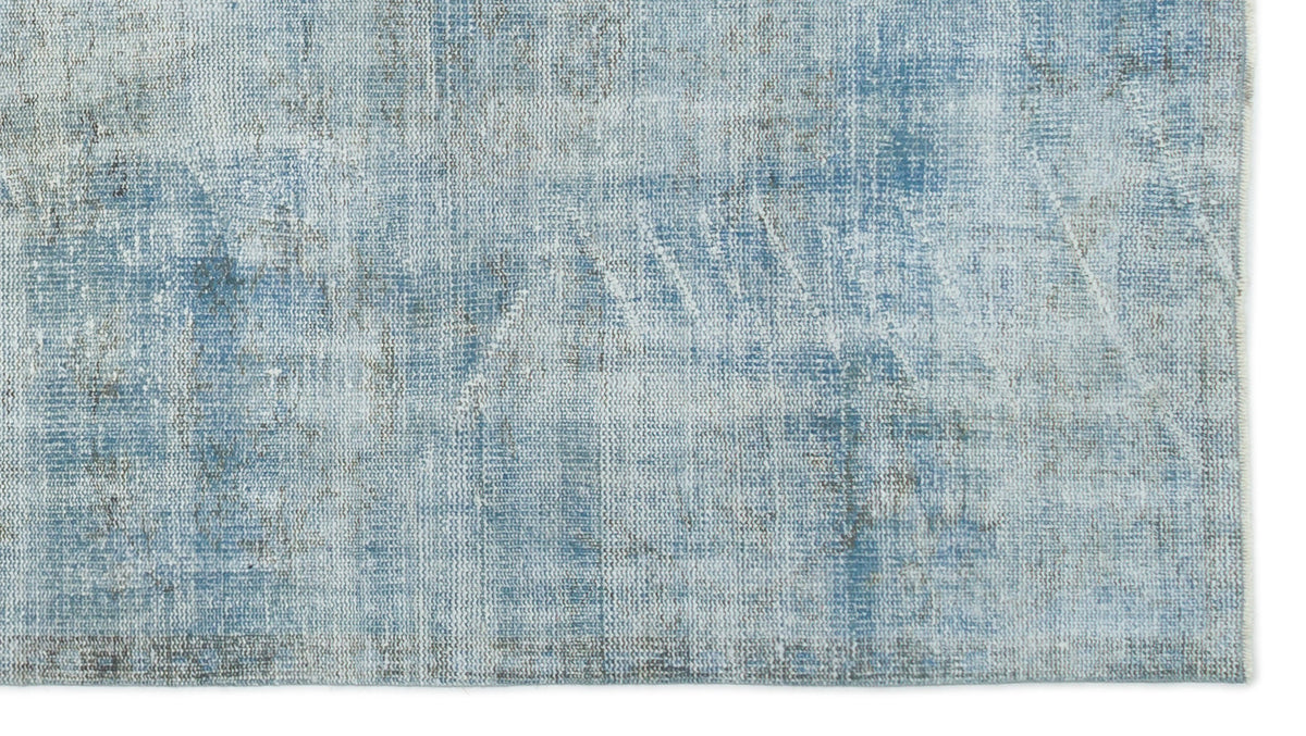 Blue Over Dyed Vintage Rug 4&#39;6&#39;&#39; x 8&#39;0&#39;&#39; ft 138 x 245 cm