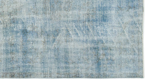 Blue Over Dyed Vintage Rug 4'6'' x 8'0'' ft 138 x 245 cm