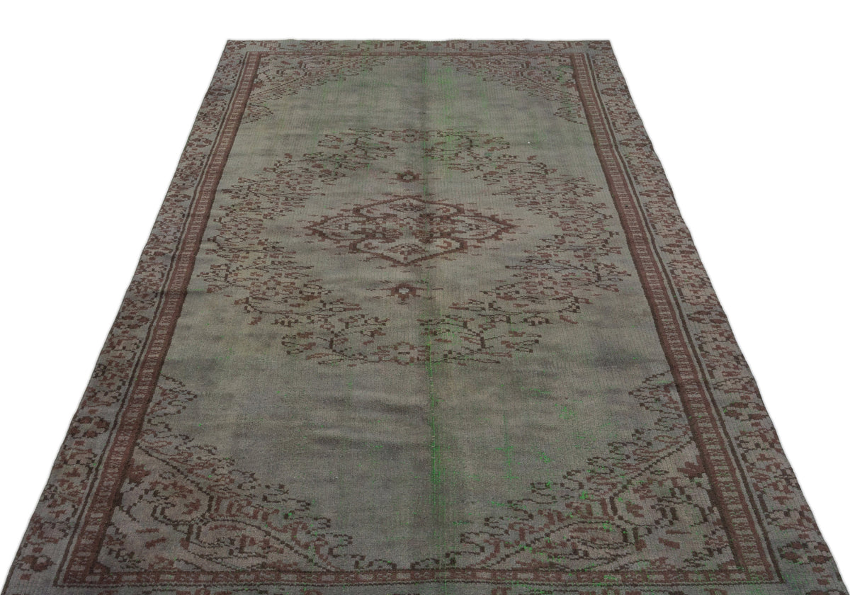 Naturel Over Dyed Vintage Rug 4&#39;8&#39;&#39; x 8&#39;2&#39;&#39; ft 143 x 248 cm