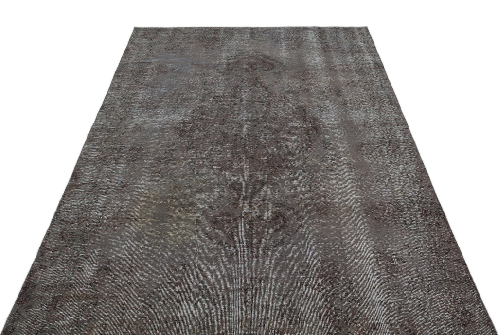 Gray Over Dyed Vintage Rug 5'3'' x 8'10'' ft 160 x 268 cm