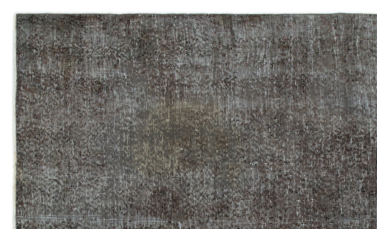 Gray Over Dyed Vintage Rug 5&#39;3&#39;&#39; x 8&#39;10&#39;&#39; ft 160 x 268 cm