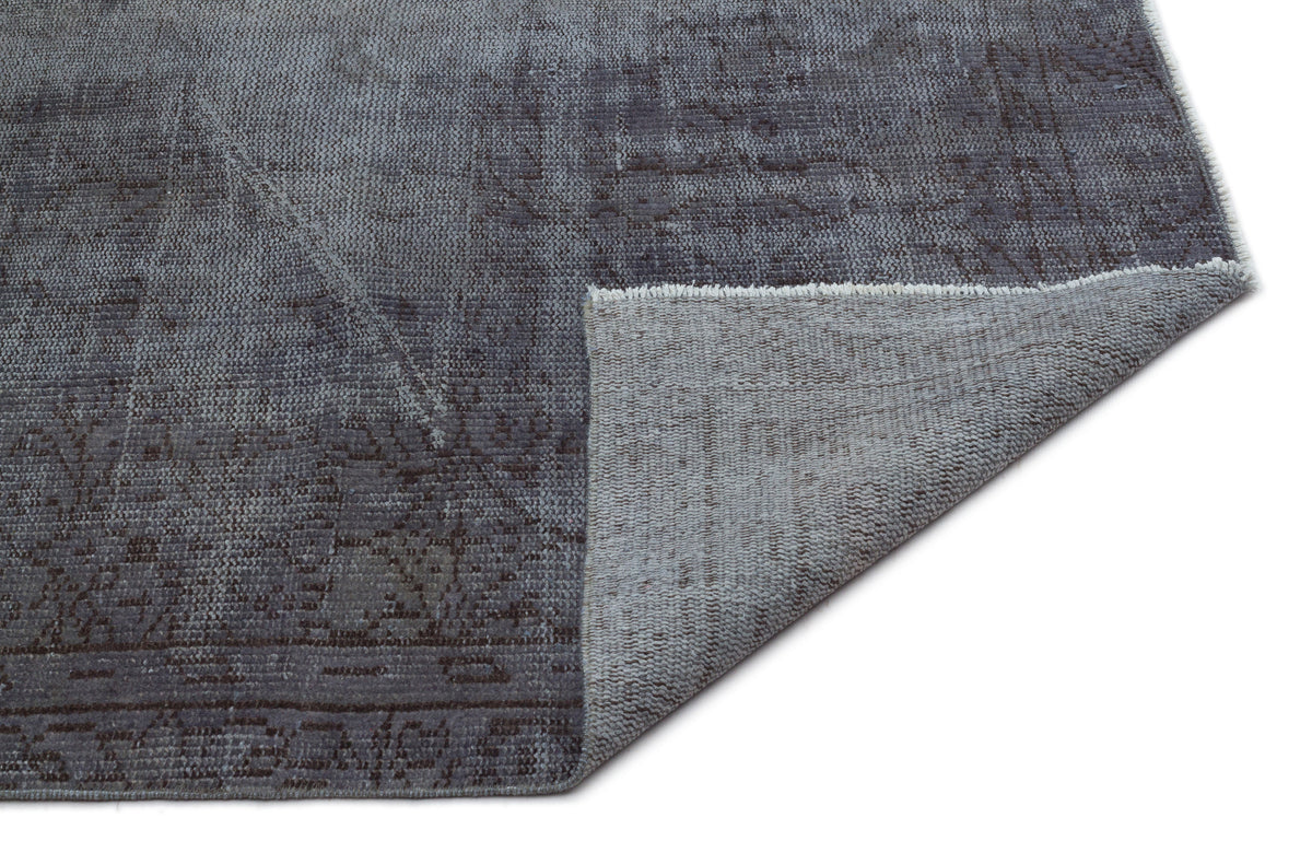Gray Over Dyed Vintage Rug 5&#39;7&#39;&#39; x 9&#39;1&#39;&#39; ft 170 x 278 cm