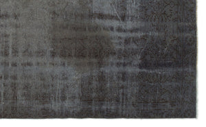 Gray Over Dyed Vintage Rug 5'7'' x 9'1'' ft 170 x 278 cm