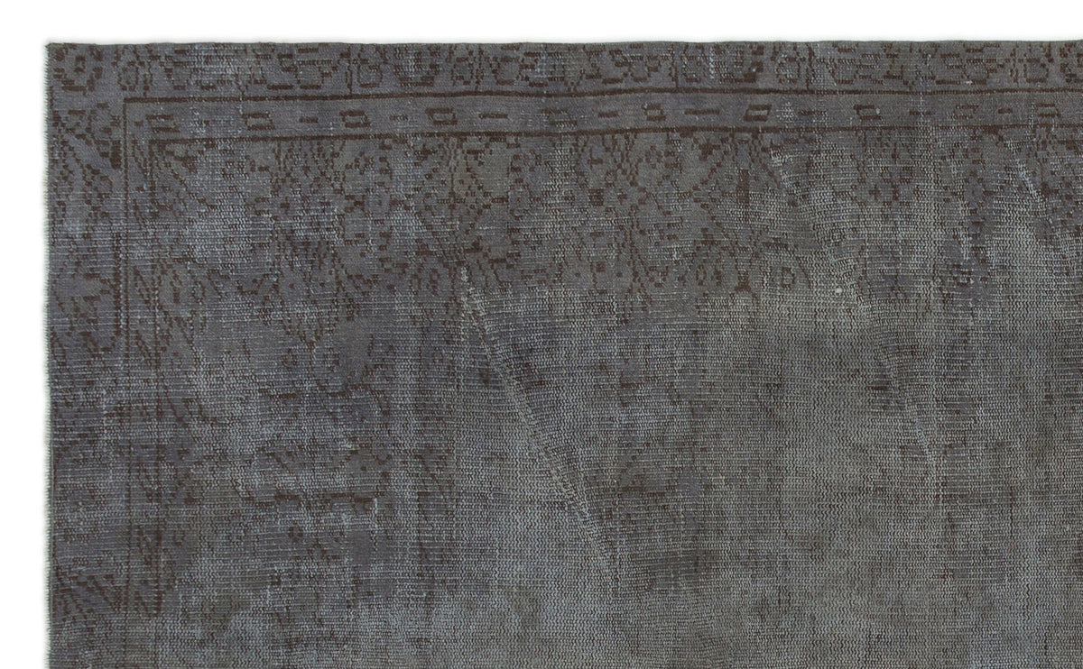 Gray Over Dyed Vintage Rug 5&#39;7&#39;&#39; x 9&#39;1&#39;&#39; ft 170 x 278 cm