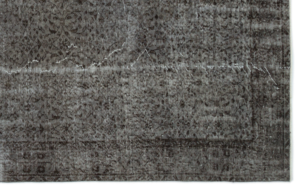 Gray Over Dyed Vintage Rug 6'0'' x 9'5'' ft 183 x 287 cm
