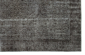 Gray Over Dyed Vintage Rug 6'0'' x 9'5'' ft 183 x 287 cm