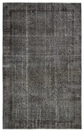 Gray Over Dyed Vintage Rug 6'0'' x 9'5'' ft 183 x 287 cm