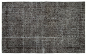 Gray Over Dyed Vintage Rug 6'0'' x 9'5'' ft 183 x 287 cm