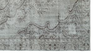 Gray Over Dyed Vintage Rug 5'3'' x 8'11'' ft 159 x 273 cm