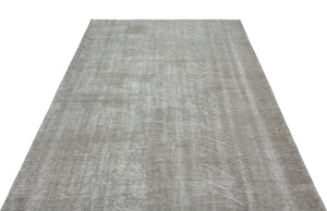 Gray Over Dyed Vintage Rug 5'2'' x 8'4'' ft 157 x 253 cm