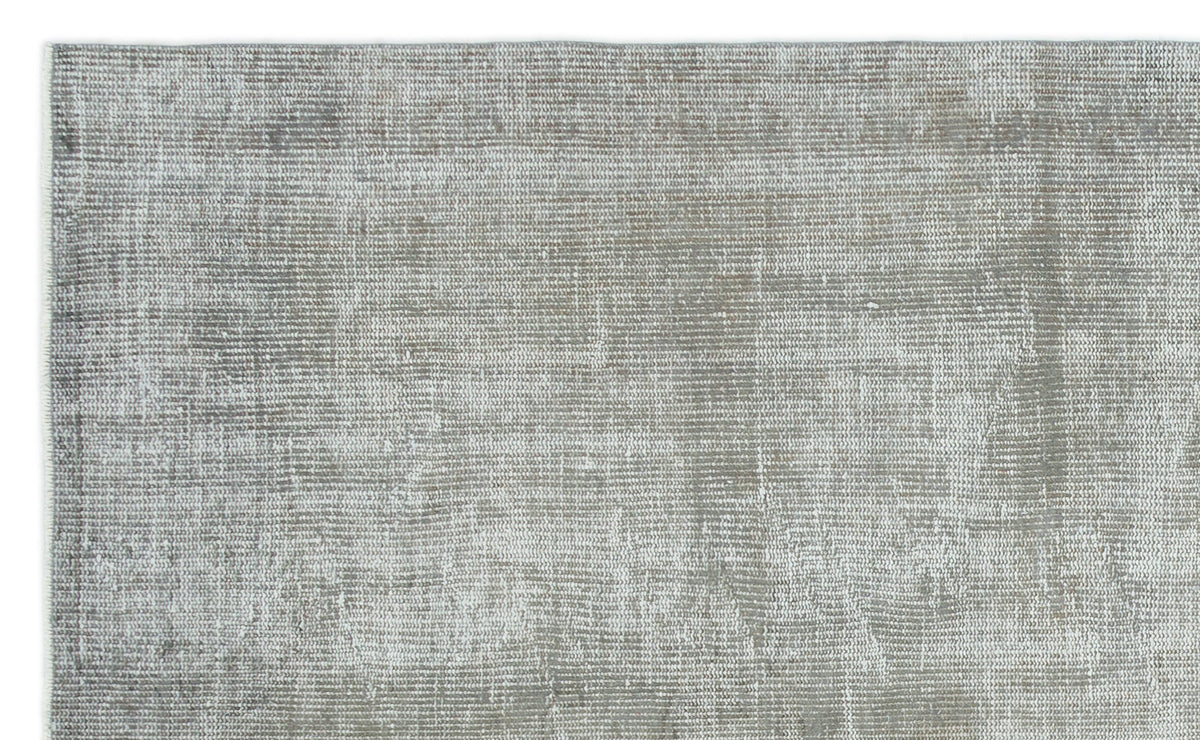 Gray Over Dyed Vintage Rug 5&#39;2&#39;&#39; x 8&#39;4&#39;&#39; ft 157 x 253 cm