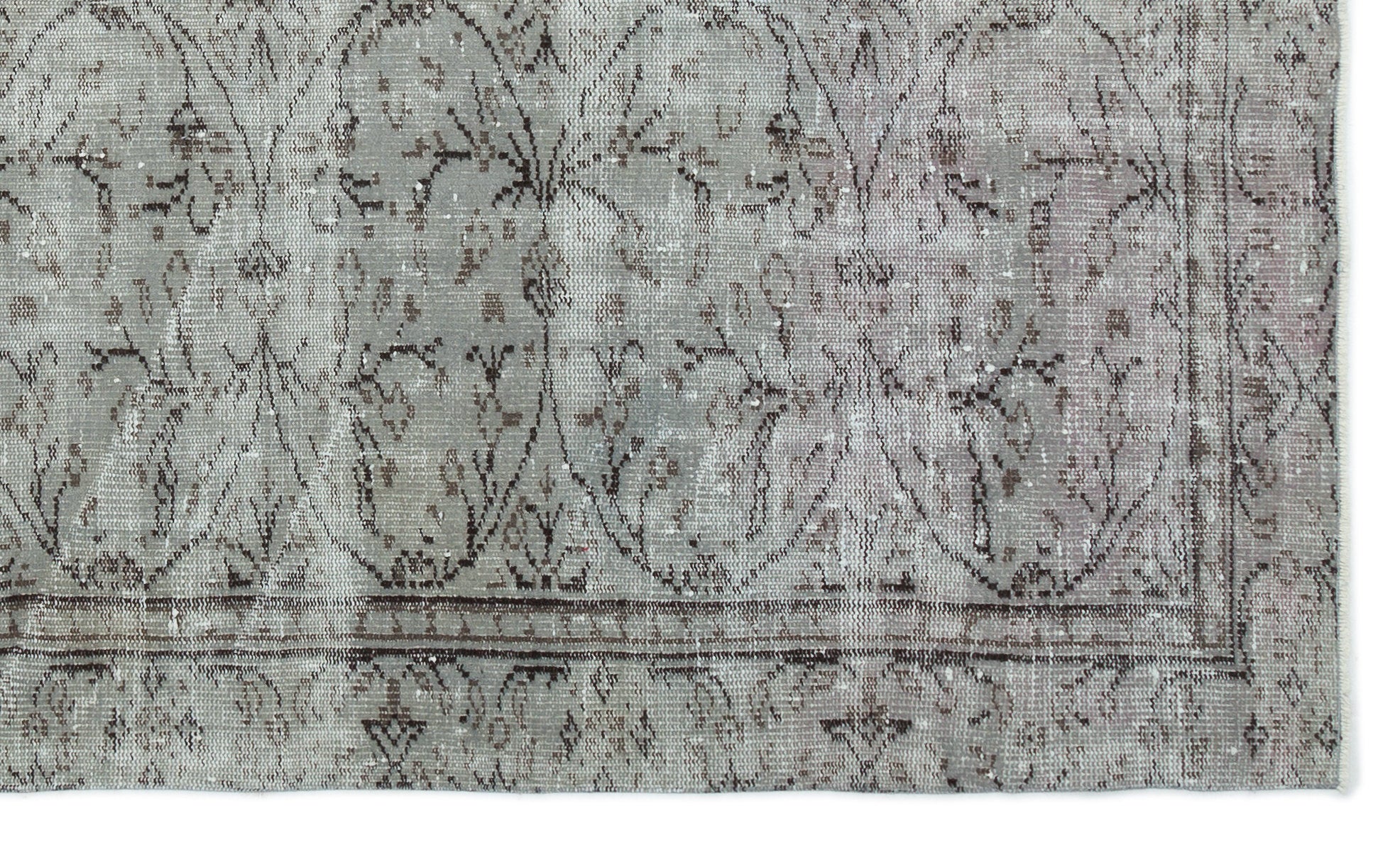 Naturel Over Dyed Vintage Rug 5'7'' x 9'1'' ft 171 x 278 cm