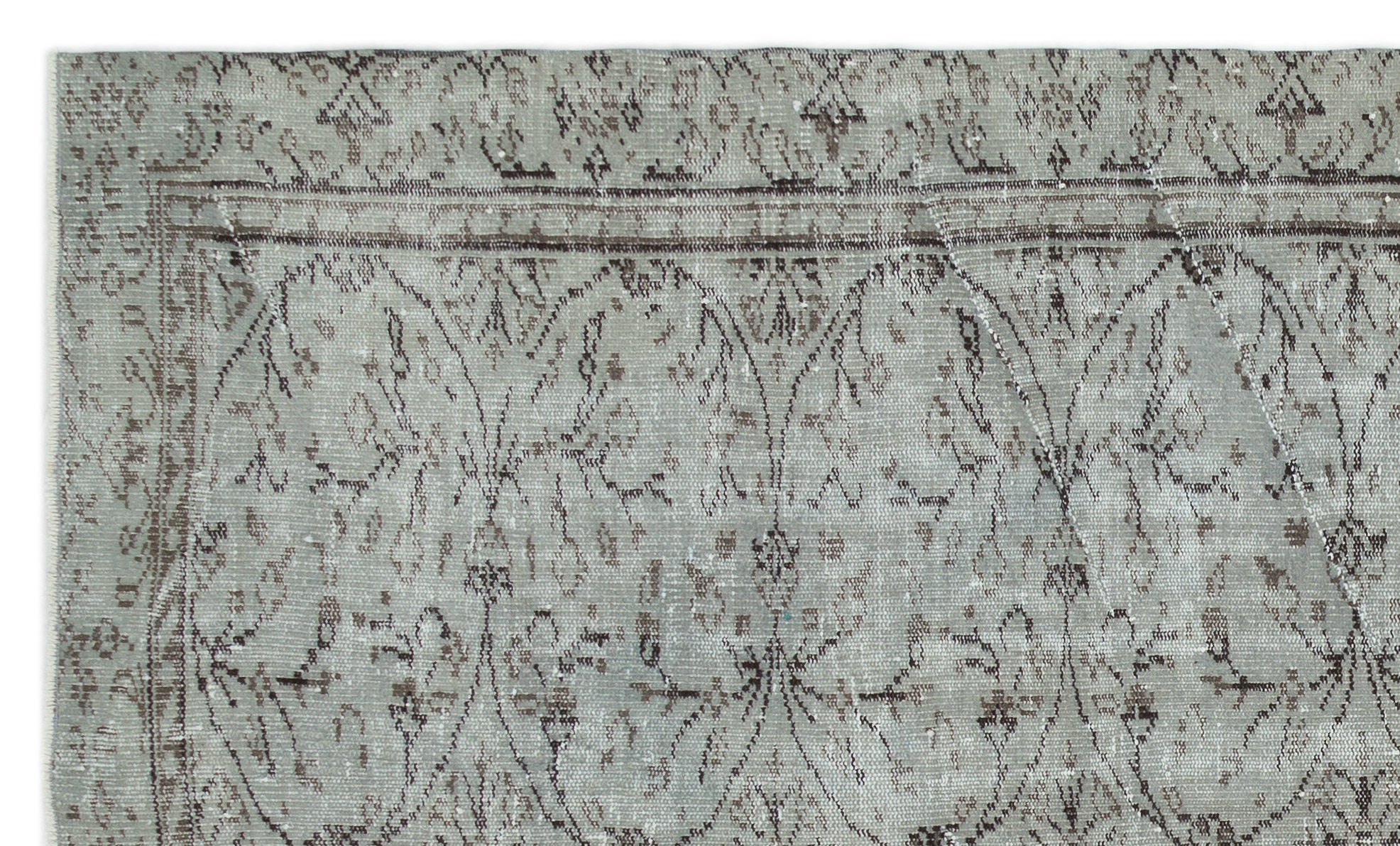 Naturel Over Dyed Vintage Rug 5'7'' x 9'1'' ft 171 x 278 cm