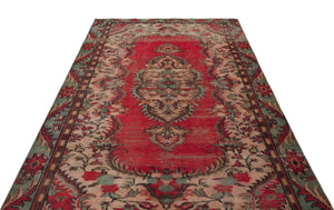 Naturel Over Dyed Vintage Rug 5'6'' x 8'10'' ft 167 x 270 cm