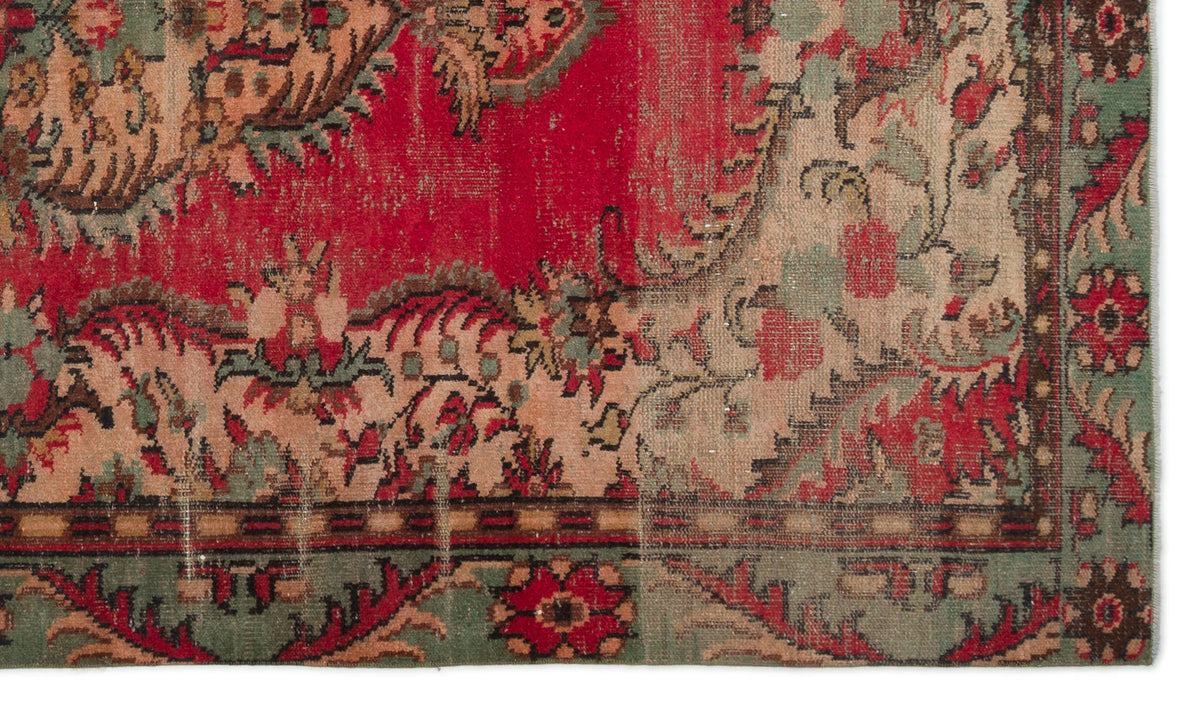 Naturel Over Dyed Vintage Rug 5&#39;6&#39;&#39; x 8&#39;10&#39;&#39; ft 167 x 270 cm