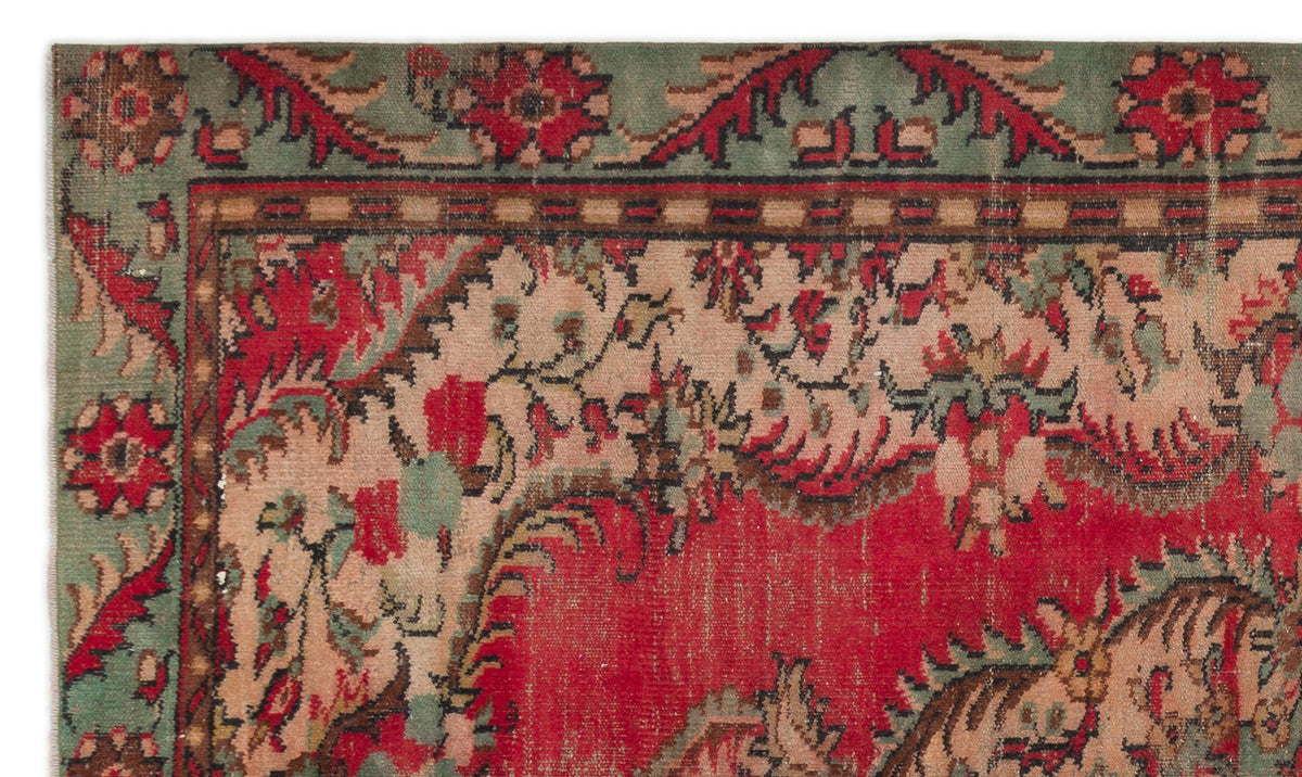 Naturel Over Dyed Vintage Rug 5&#39;6&#39;&#39; x 8&#39;10&#39;&#39; ft 167 x 270 cm