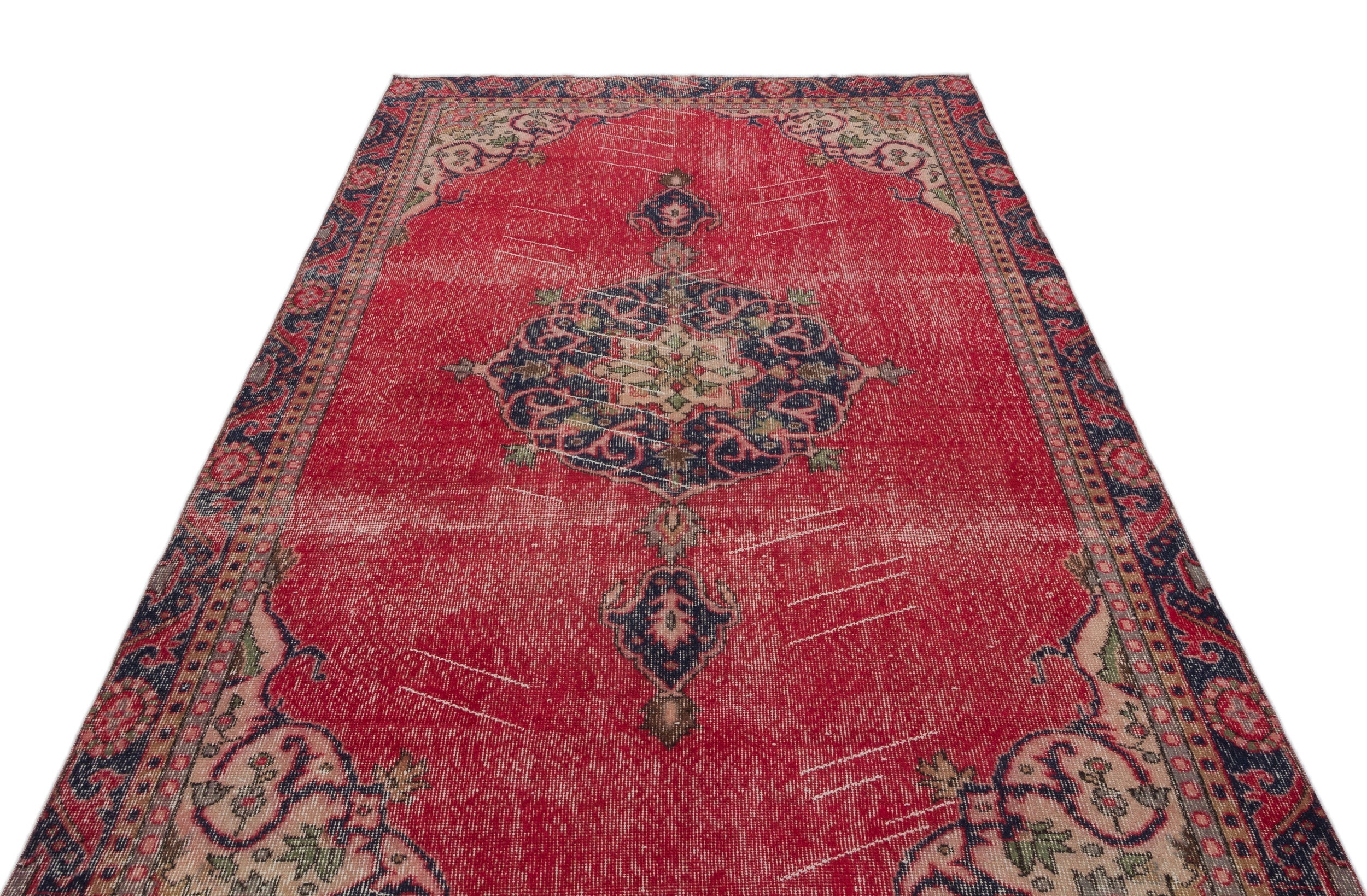 Naturel Over Dyed Vintage Rug 5'6'' x 9'12'' ft 167 x 304 cm