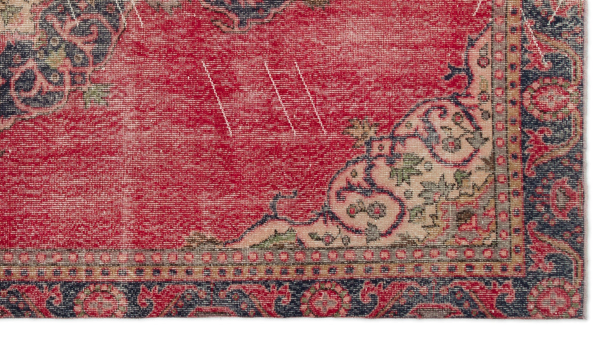 Naturel Over Dyed Vintage Rug 5&#39;6&#39;&#39; x 9&#39;12&#39;&#39; ft 167 x 304 cm