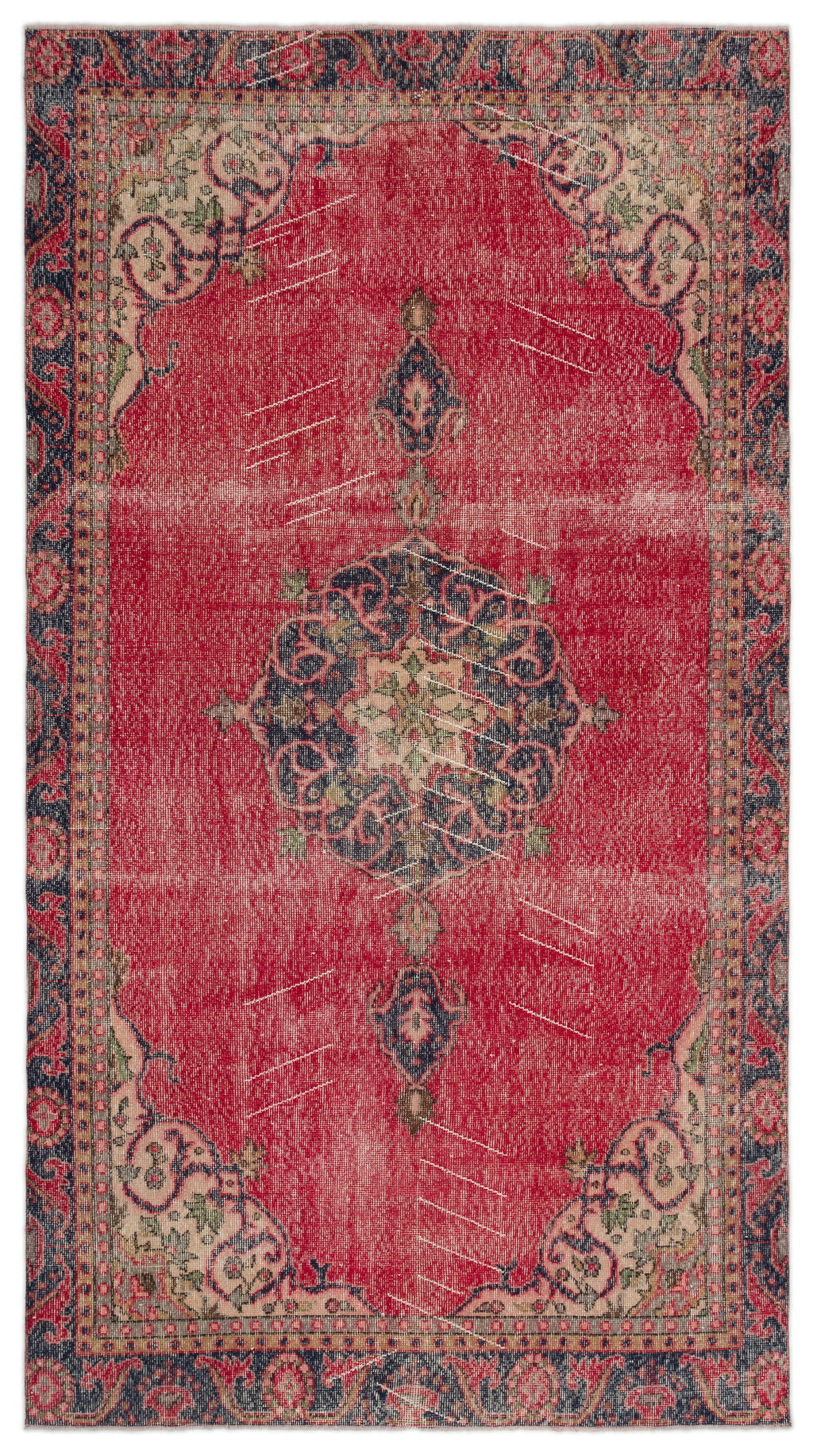 Naturel Over Dyed Vintage Rug 5'6'' x 9'12'' ft 167 x 304 cm