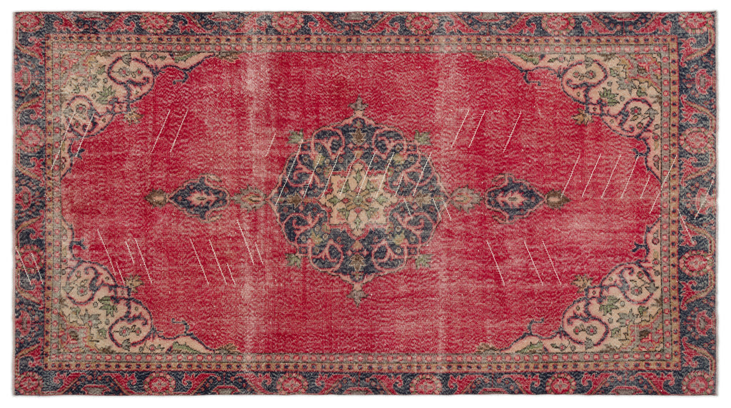 Naturel Over Dyed Vintage Rug 5'6'' x 9'12'' ft 167 x 304 cm