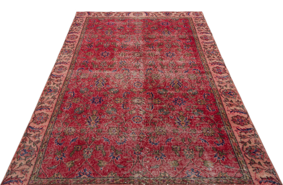 Naturel Over Dyed Vintage Rug 5&#39;1&#39;&#39; x 8&#39;10&#39;&#39; ft 155 x 270 cm