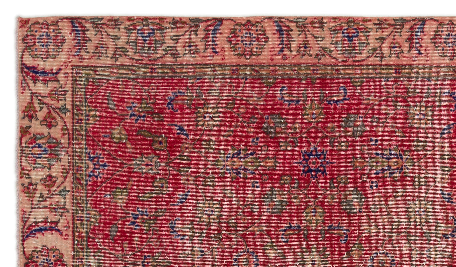 Naturel Over Dyed Vintage Rug 5'1'' x 8'10'' ft 155 x 270 cm
