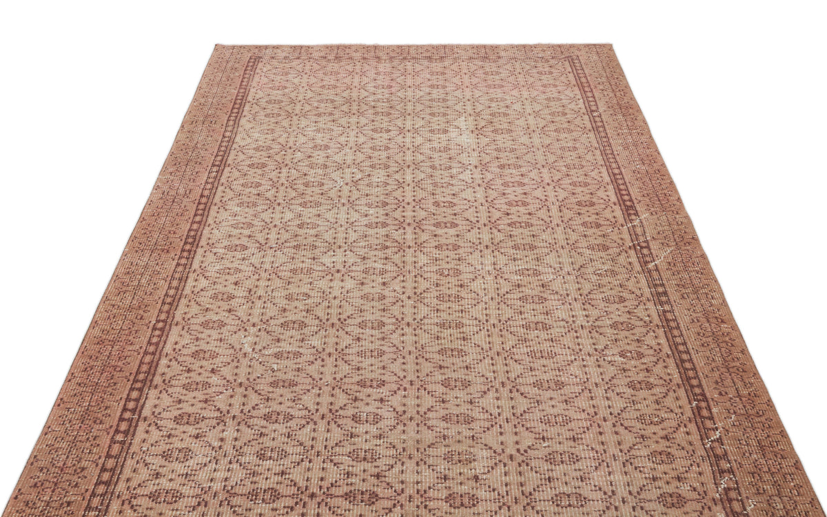 Beige Over Dyed Vintage Rug 4&#39;10&#39;&#39; x 8&#39;8&#39;&#39; ft 148 x 263 cm