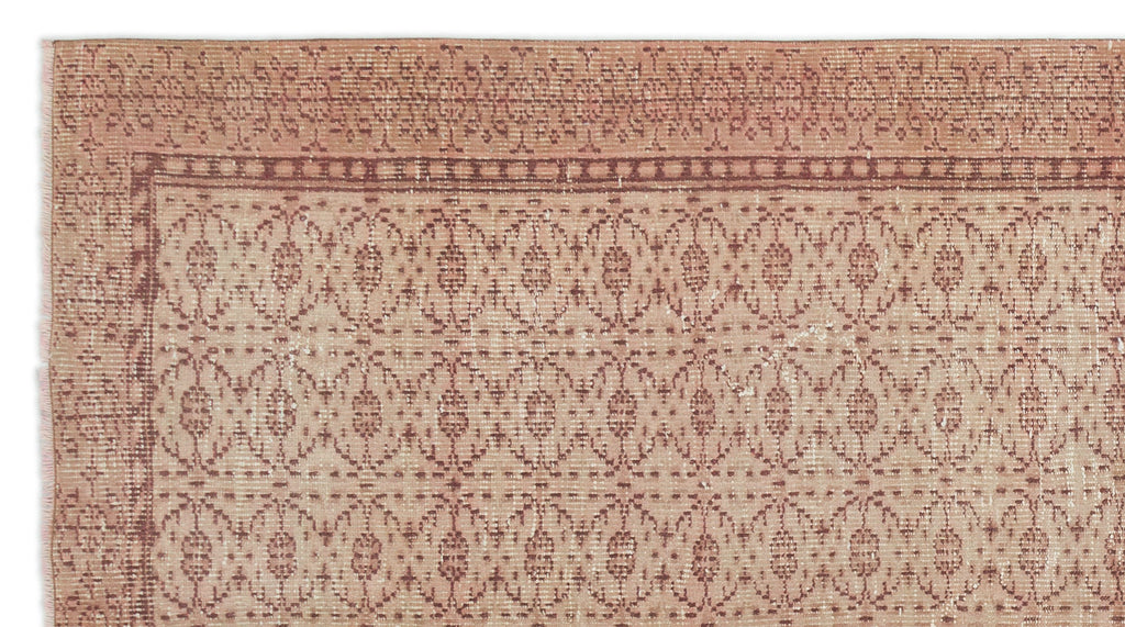 Beige Over Dyed Vintage Rug 4'10'' x 8'8'' ft 148 x 263 cm