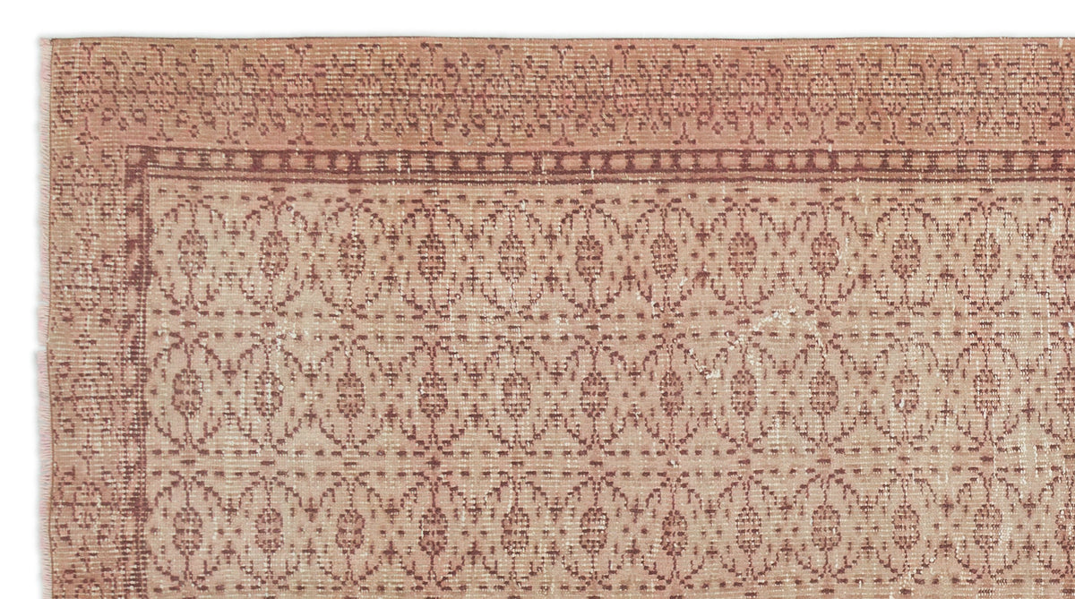 Beige Over Dyed Vintage Rug 4&#39;10&#39;&#39; x 8&#39;8&#39;&#39; ft 148 x 263 cm