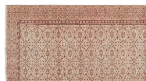 Beige Over Dyed Vintage Rug 4'10'' x 8'8'' ft 148 x 263 cm
