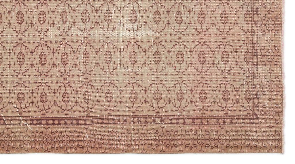 Beige Over Dyed Vintage Rug 4'10'' x 8'8'' ft 148 x 263 cm
