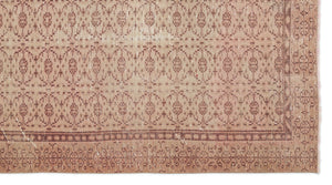 Beige Over Dyed Vintage Rug 4'10'' x 8'8'' ft 148 x 263 cm