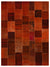 Orange Over Dyed Patchwork Unique Rug 8'10'' x 11'11'' ft 268 x 362 cm