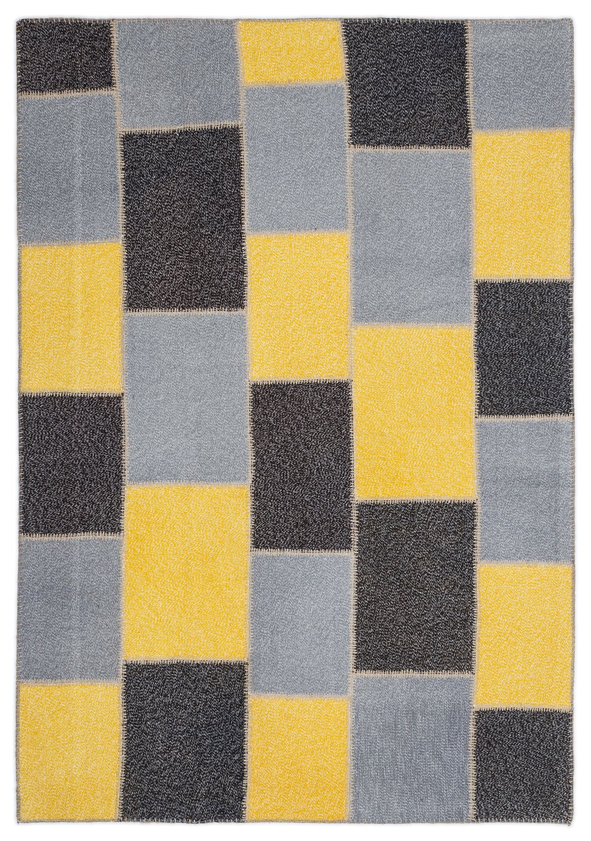 Mixed Over Dyed Patchwork Unique Rug 5&#39;3&#39;&#39; x 7&#39;7&#39;&#39; ft 160 x 230 cm