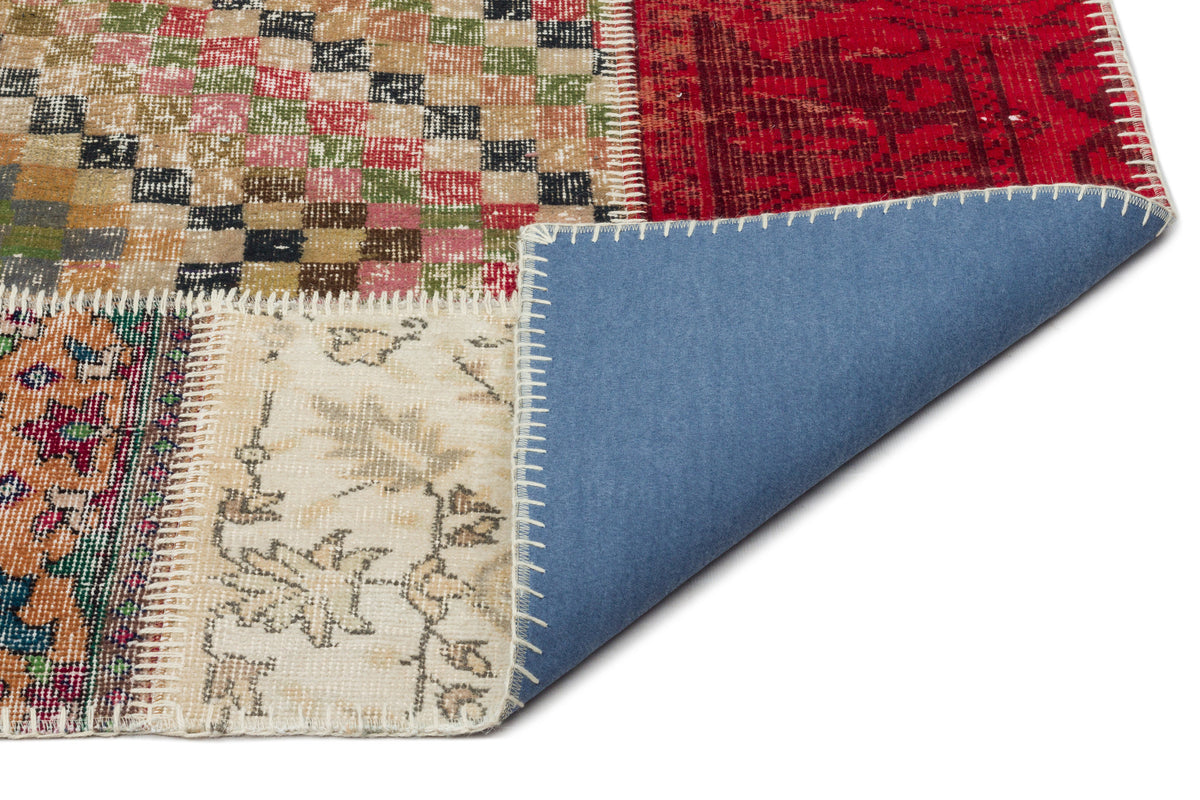 Naturel Over Dyed Patchwork Unique Rug 8&#39;1&#39;&#39; x 10&#39;1&#39;&#39; ft 247 x 308 cm