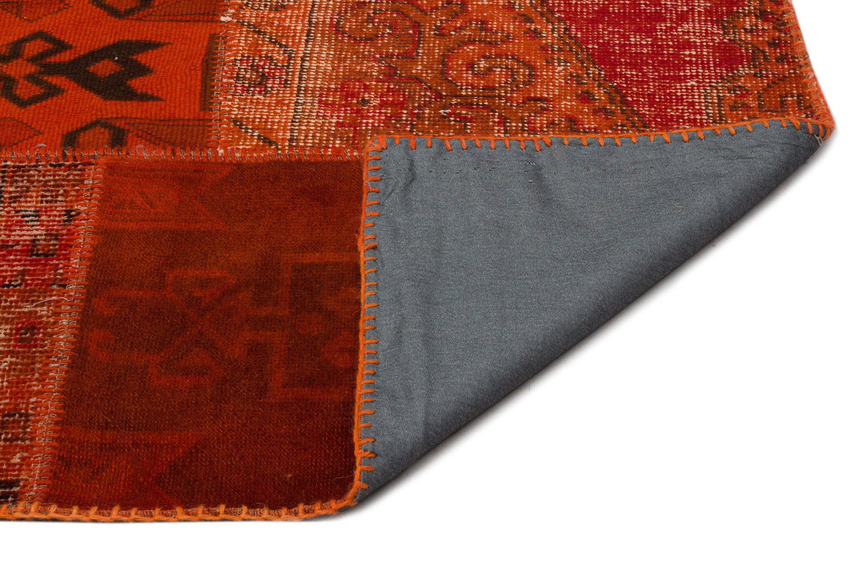Red Over Dyed Patchwork Unique Rug 9&#39;9&#39;&#39; x 13&#39;10&#39;&#39; ft 298 x 422 cm