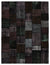 Black Over Dyed Patchwork Unique Rug 9'1'' x 11'12'' ft 276 x 365 cm