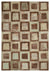 Beige Over Dyed Patchwork Unique Rug 6'6'' x 9'4'' ft 197 x 284 cm