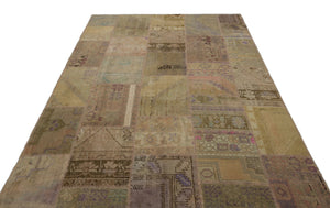 Anatolia Over Dyed Patchwork Unique Rug 6'1'' x 8'12'' ft 185 x 274 cm